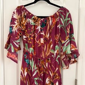 Off the Shoulder Floral Romper